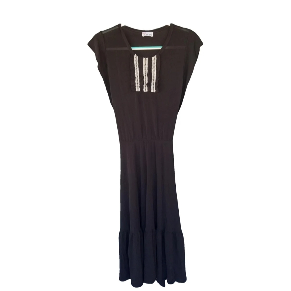 Red Valentino Black Sleeveless Dress